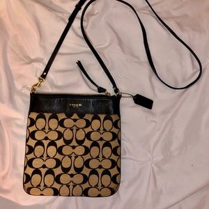 *Coach Khaki Crossbody Purse